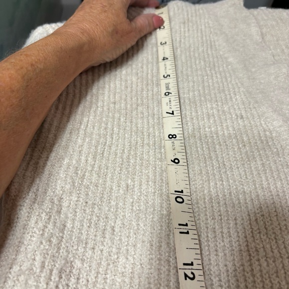 Maurices beige open-front cardigan sweater with front pockets. - Picture 6 of 9